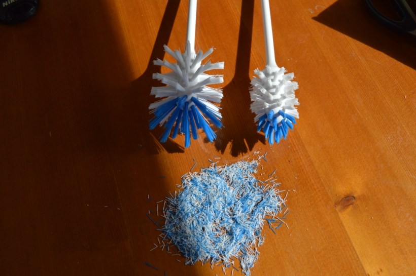 Back up (original sized brush) - and trimmed brush!