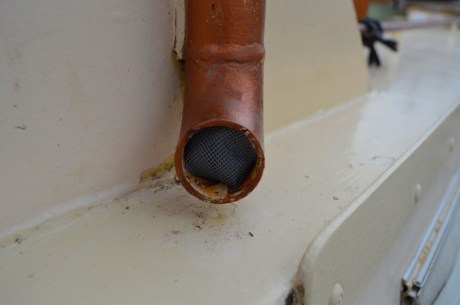 Filter in starboard side.