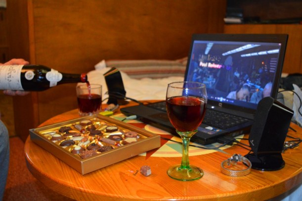 Noel and I had 'evening medicine' after our au revoirs