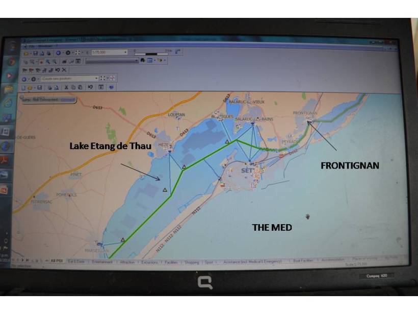 Frontignan - our last stop before crossing the Lake.