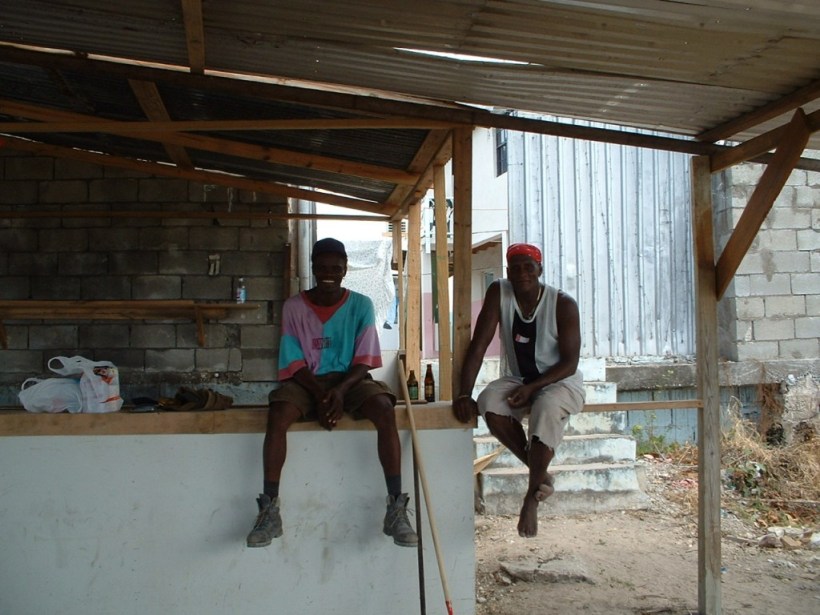 The 'body-guards' in the brothel in Barbados