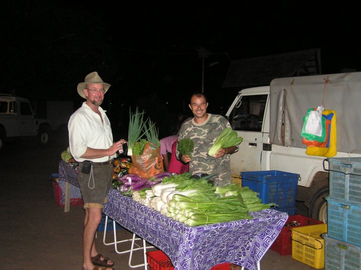 Nuku Hiva fresh market at 4am