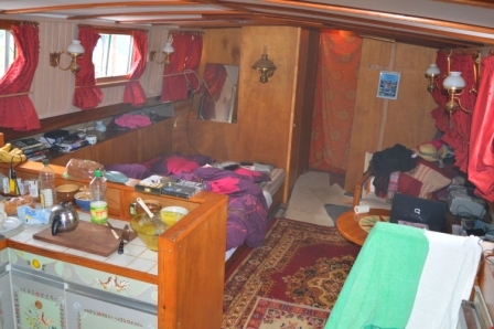 We are in a mess, cabin full of welding fumes!