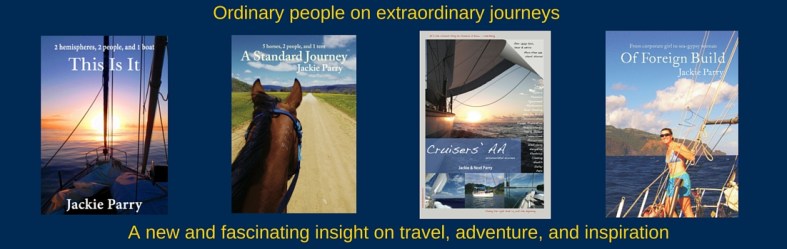 Jackie Parry sailing memoir and horse riding trail riding memoir