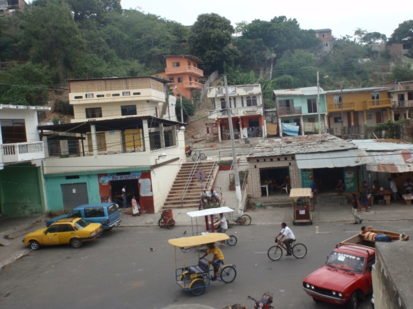 The town of Bahia de Caraquez